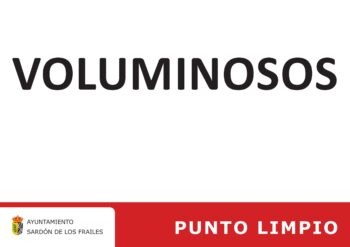 imagen del cartel voluminosos del punto limpio